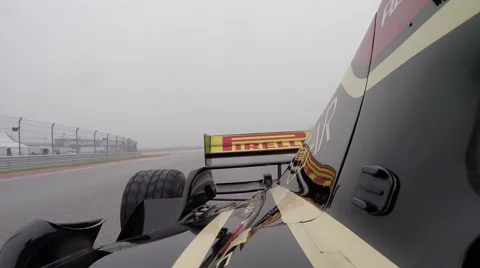 On board Formula race car at Circuit of the Americas Stock Footage 54450651