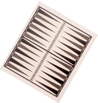 Board for a game of backgammon on white Foto stock