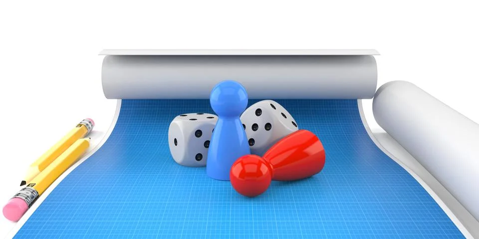 Board game concept Stock Illustration
