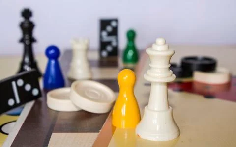 Board game figures Stock Photos