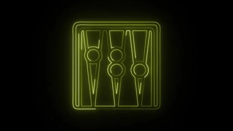 Board Game Icon Isolated on Black Background Table Game Symbol Design Видео 330741704