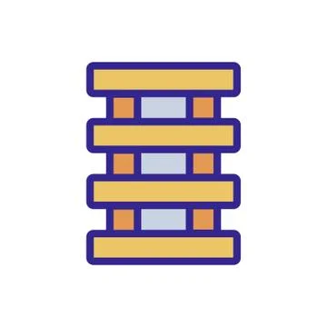Board game icon vector outline illustration Illustrazione stock