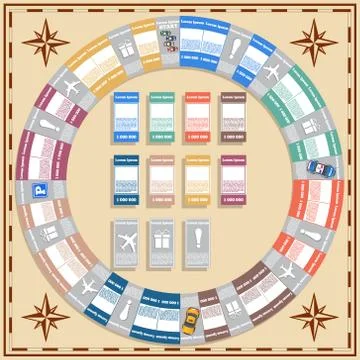 Board game. Stock Illustration