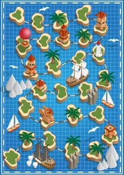 Board game. Stock Illustration