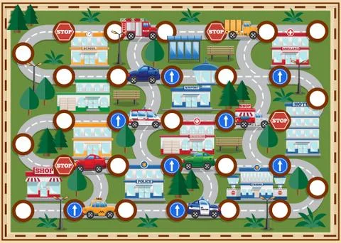 Board game. Stock Illustration