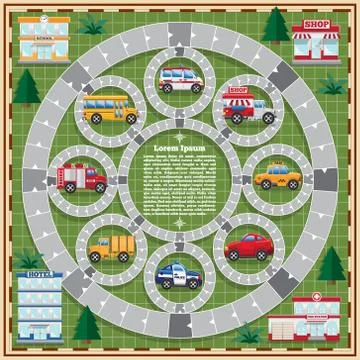 Board game. Stock Illustration