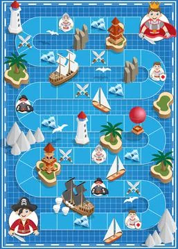 Board game. Stock Illustration