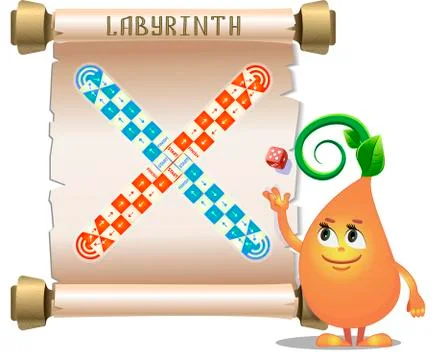 Board game labyrinth Stock Illustration