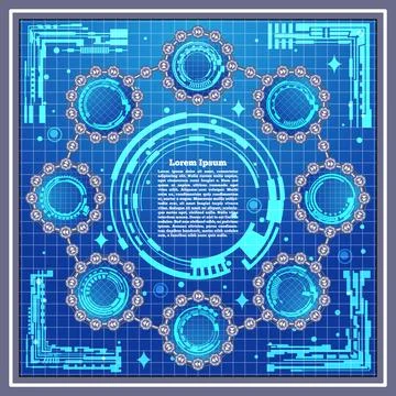 Board game on a space theme. Stock Illustration