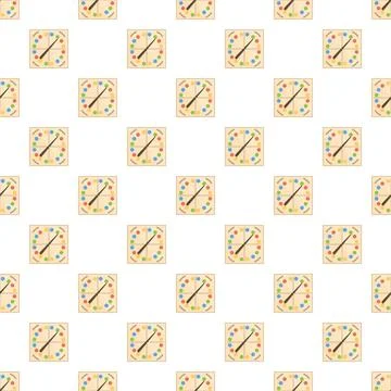 Board game spinner pattern creating a playful background Stock Illustration