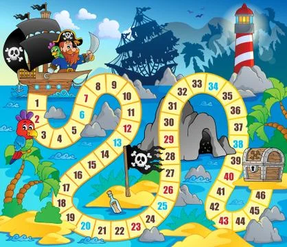 Board game theme image - illustration. Illustrazione stock