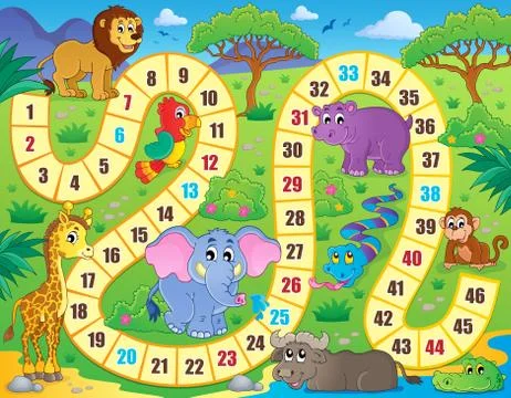 Board game theme image - illustration. Stock Illustration