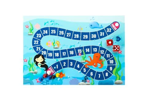 Board game on white background, top view Fotos de archivo