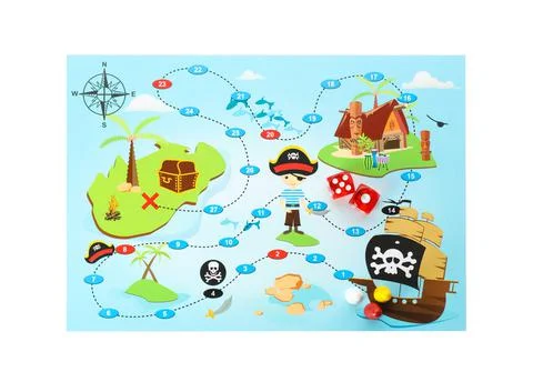 Board game on white background, top view 写真素材