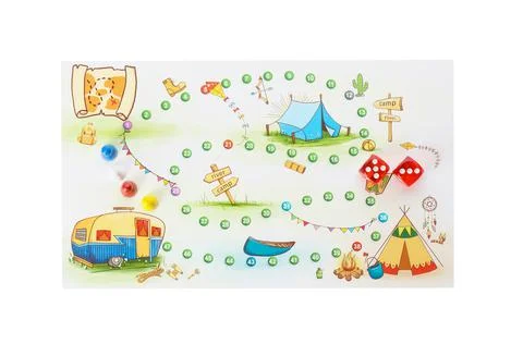 Board game on white background, top view Fotos de archivo