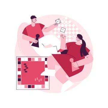 Board games abstract concept vector illustration. Stock Illustration