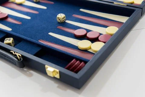 Board games - backgammon in play Foto stock