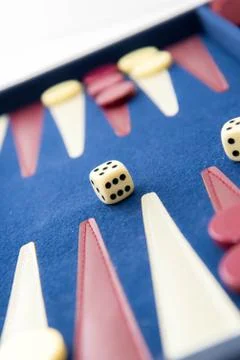 Board games - backgammon in play Foto stock