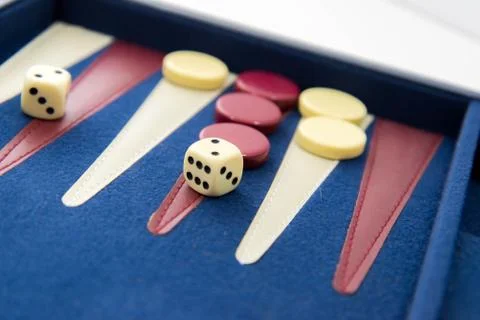Board games - backgammon in play Foto stock