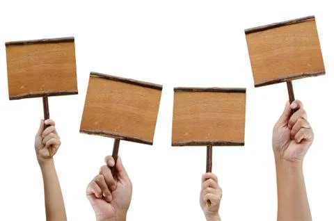 Board in hand 库存照片