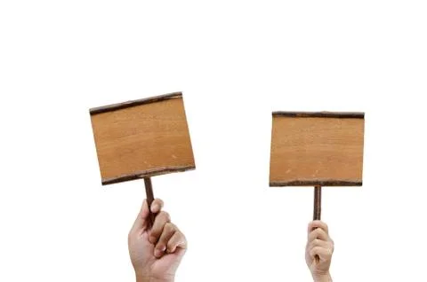 Board in hand Foto stock