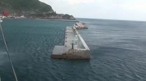 On board with heavy wind 5 Stock Footage 21279388