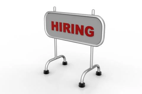 Board for hiring Free Stock Illustration