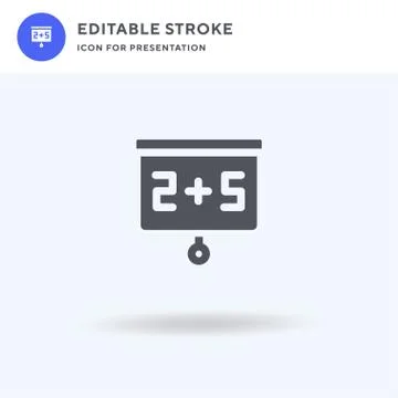 Board icon vector, filled flat sign, solid pictogram isolated on white, logo  Illustrazione stock