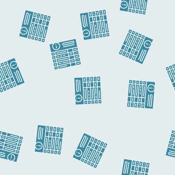 Board information glyph seamless pattern Stock Illustration