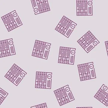 Board information line seamless pattern Stock Illustration