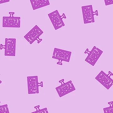 Board information line vector seamless pattern Stock Illustration