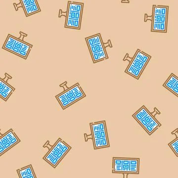 Board information vector seamless pattern 스톡 일러스트
