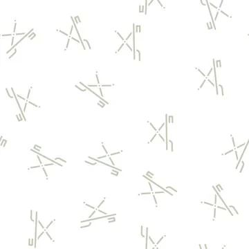 Board for ironing glyph vector seamless pattern Stock Illustration