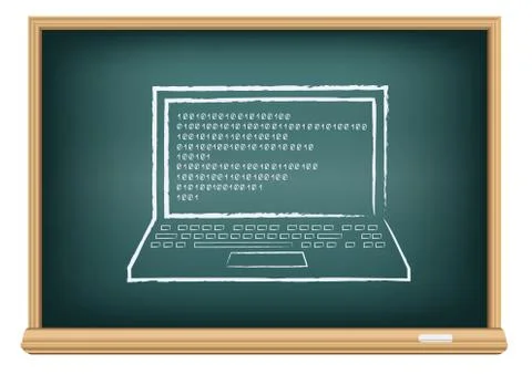 Board laptop Illustrazione stock