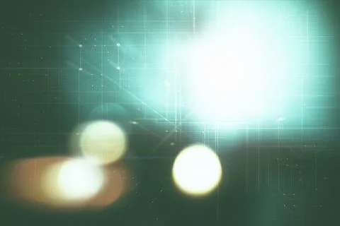 Board layout as a background with light effects Stock Illustration