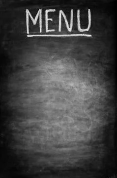 Board for menu Foto stock