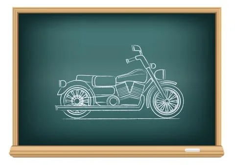 Board motorcycle Stock Illustration