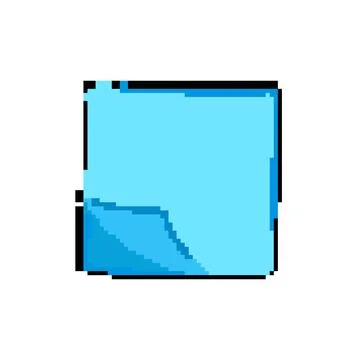 Board note sticker pixel art vector illustration Stock Illustration