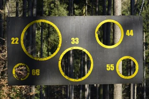 Board with numbers Stock Photos