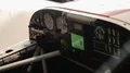 Board panel of small aircraft, preparation before taking off, refuel blinking HD Footage