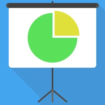 Board for presentation. Flat design Stock Illustration