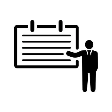 Board, presentation icon. Stock Illustration
