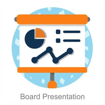 Board Presentation Stock Illustration