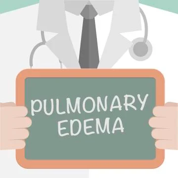 Board Pulmonary Edema Stock Illustration