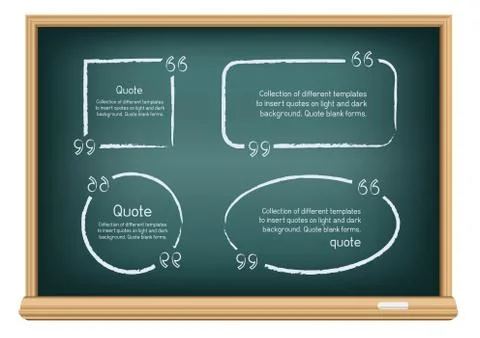 Board quote template Stock Illustration