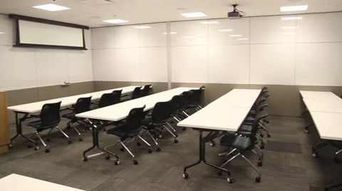 Board Room Empty Vídeos de archivo 46652760