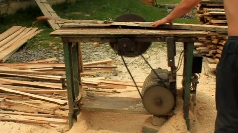 Board sawmill Stock Footage 586350