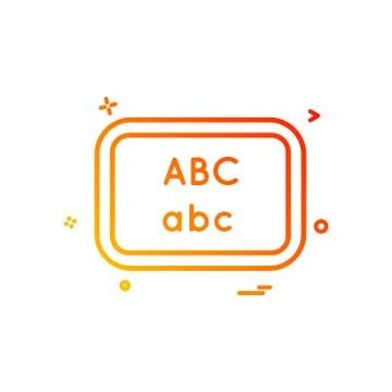 Board school write icon vector design Illustrazione stock