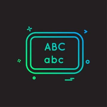 Board school write icon vector design Stock Illustration