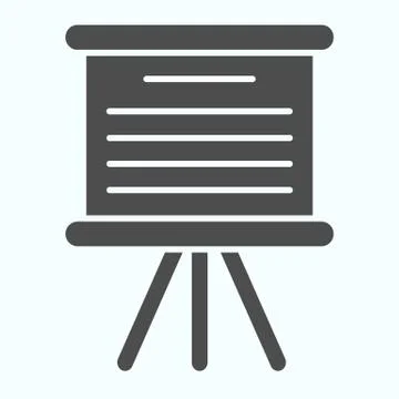 Board solid icon. Board to write information vector illustration isolated on Stock Illustration